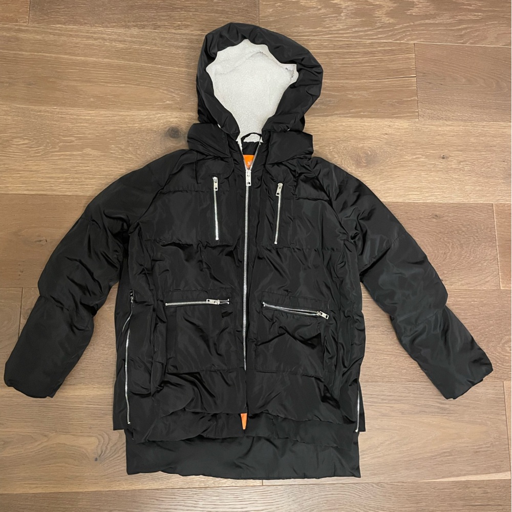 Orolay Kids 092 Universe® Kids Thickened Hooded Down Coat Size 11 - 12 yrs Black